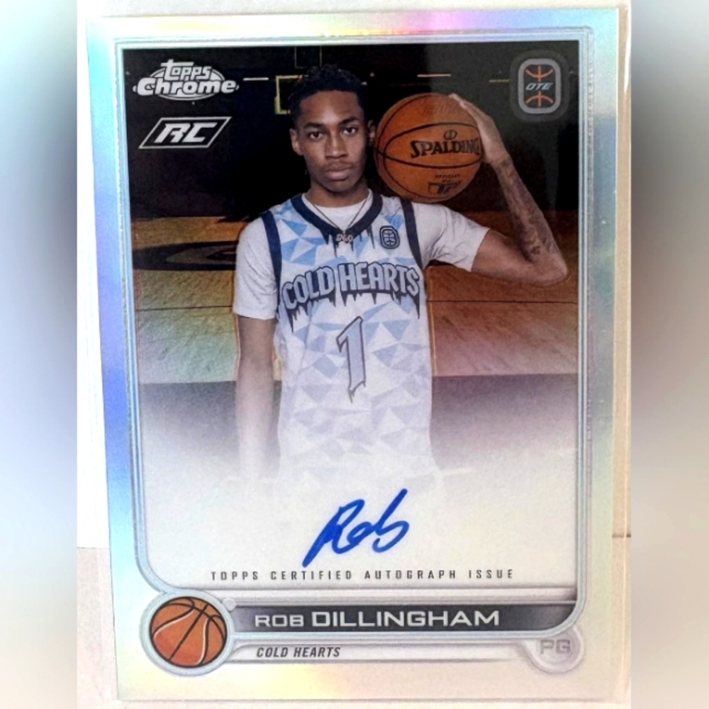 2022-23 Topps Chrome Overtime Elite Rob Dillingham Rookie Auto #CA-RD1